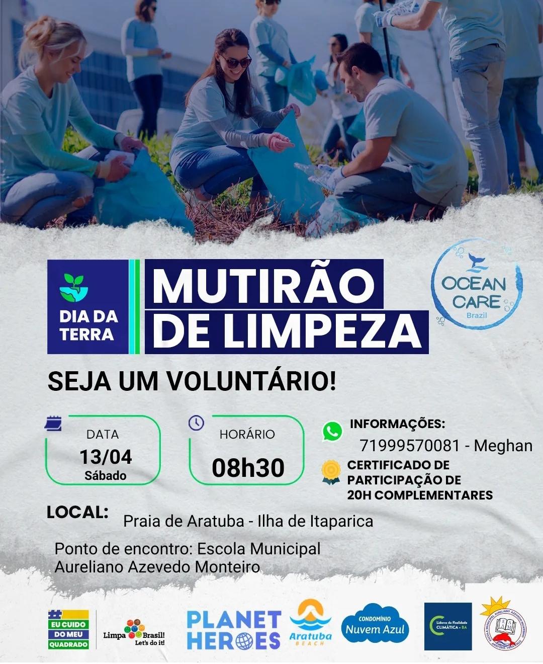 Multirão de limpeza Praia Aratuba