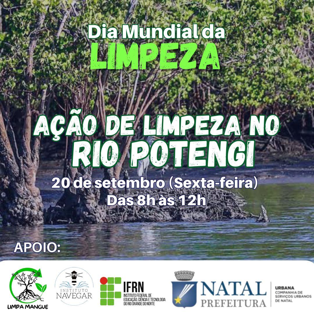 Ação de limpeza no Rio Potengi (Natal/RN)