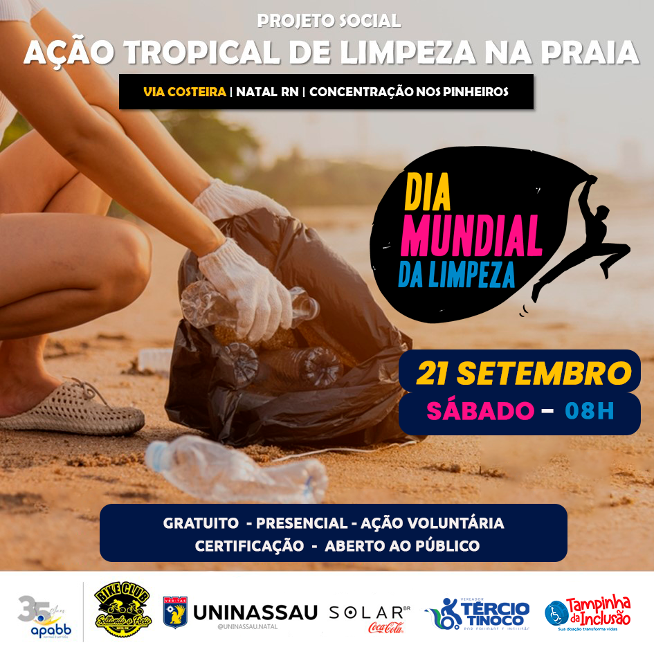 AÇÃO TROPICAL DE LIMPEZA DE PRAIAS 