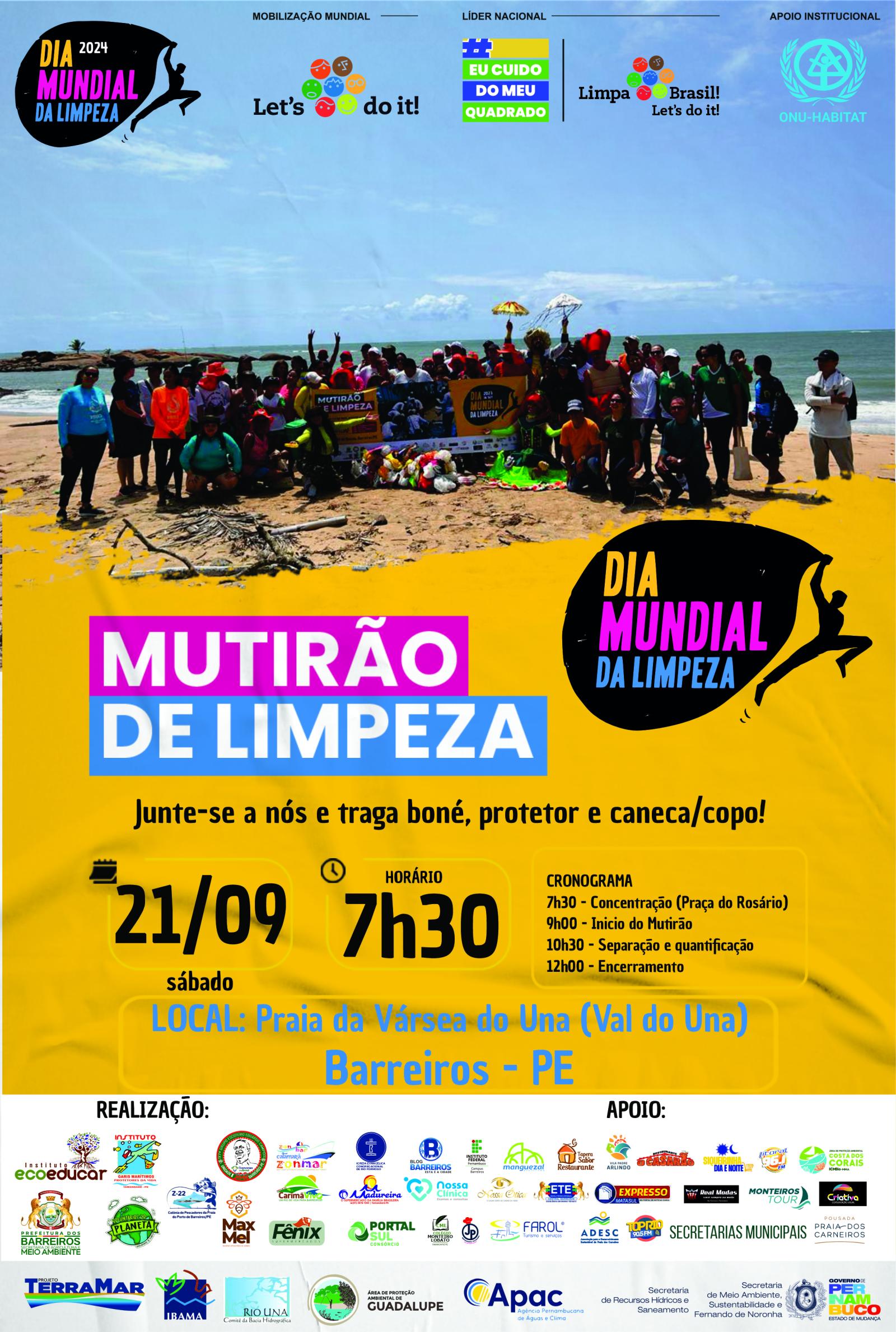 ATITUDE CONSCIENTE NAS PRAIAS - DIA MUNDIAL DE LIMPEZA