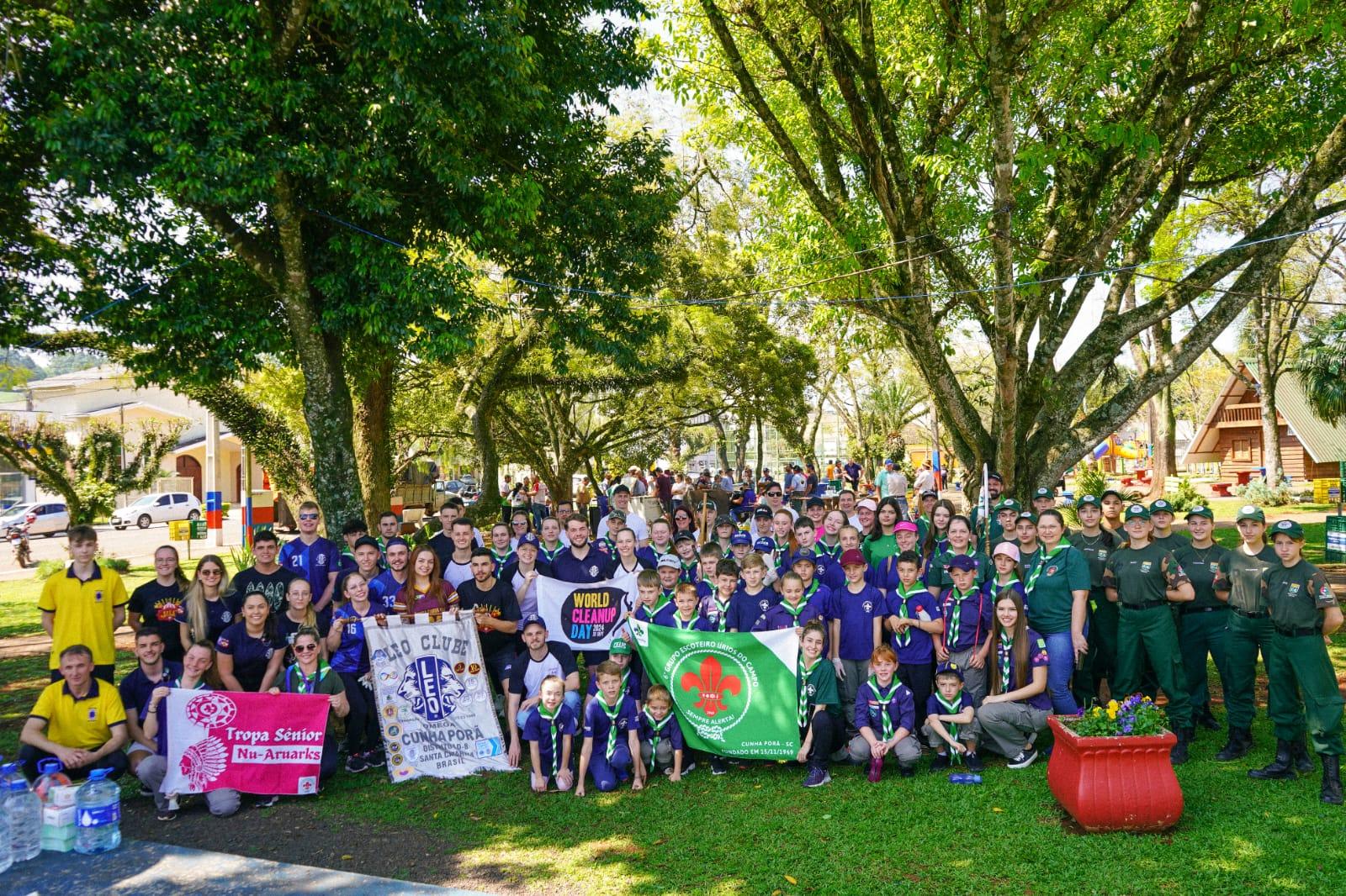 Com quase 1 tonelada de lixo recolhido, Cunha Porã celebra o Dia Mundial da Limpeza com grande ação comunitária e conscientização ambiental