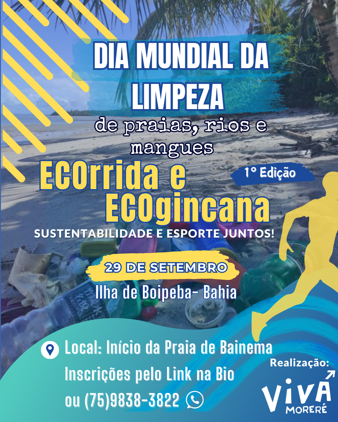 DIA MUNDIAL DA LIMPEZA: ECOrrida e ECOgincana na ILHA DE BOIPEBA