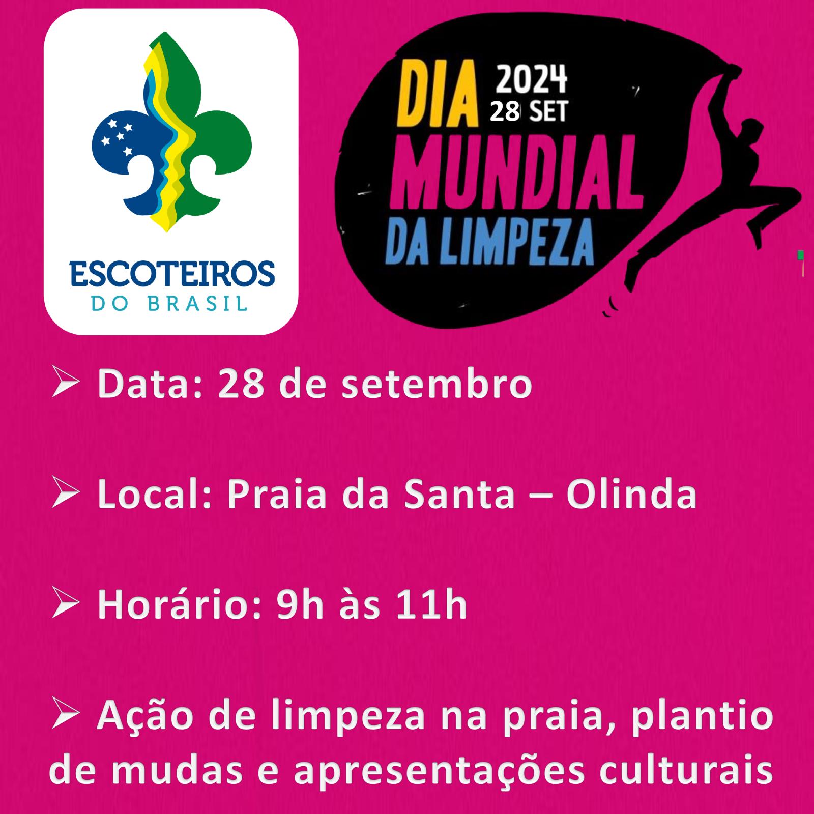 DIA MUNDIAL DA LIMPEZA ESCOTEIROS DE PERNAMBUCO 2024