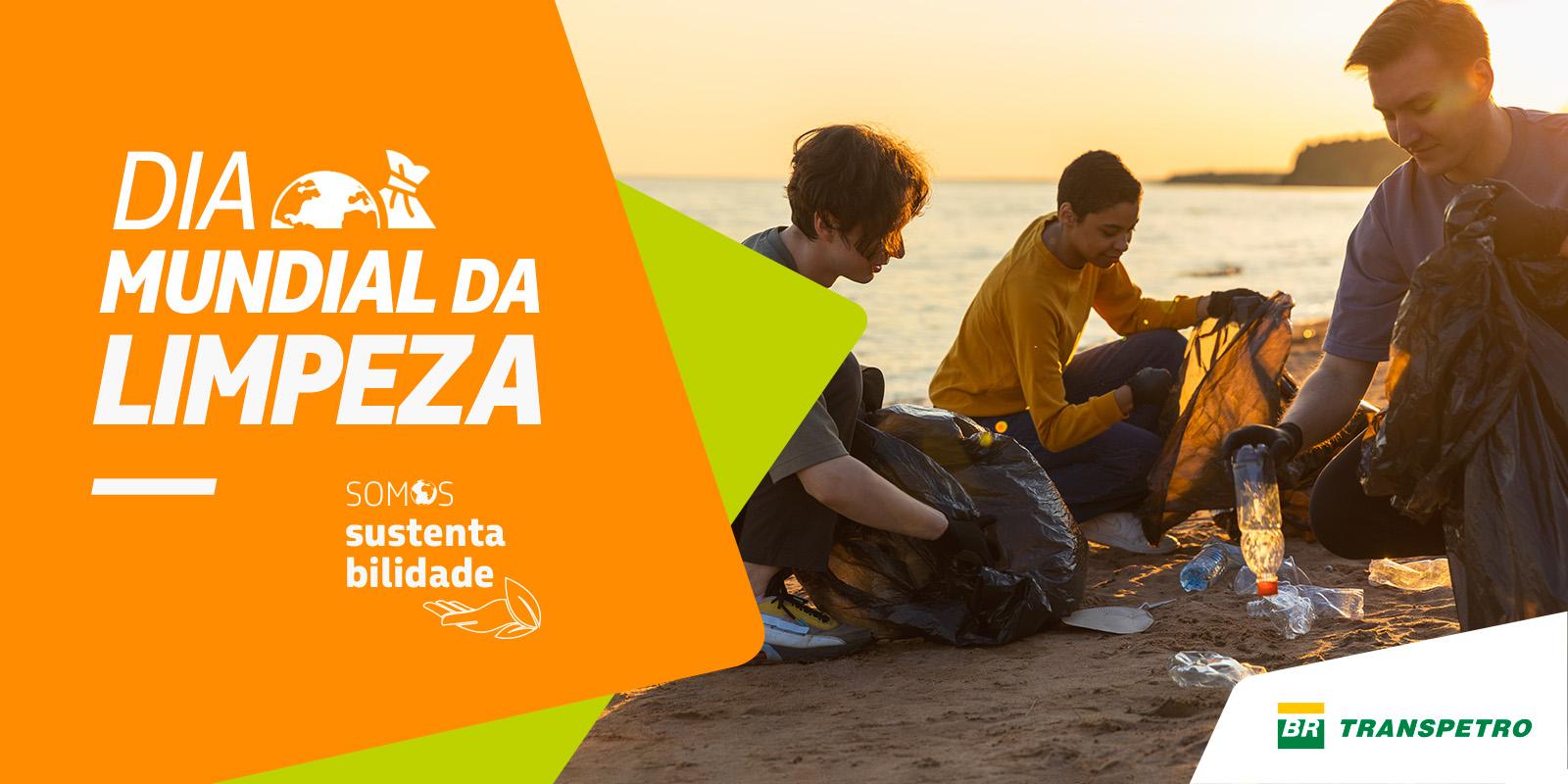 Dia Mundial da Limpeza nas praias do Boneteiro, do Centro e Porto Grande, em São Sebastião (SP)