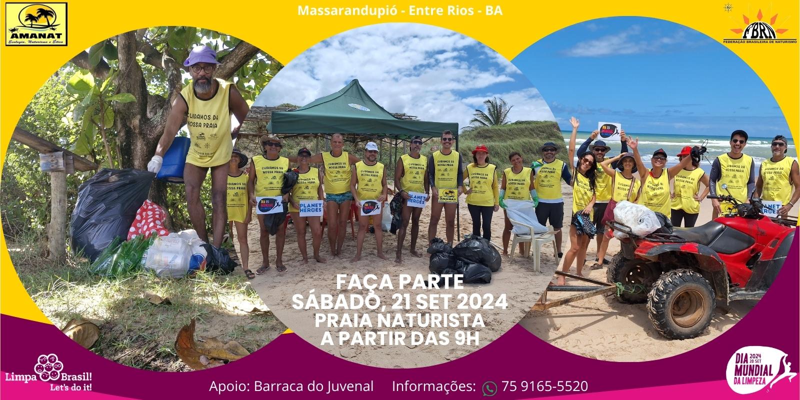 LIMPEZA DA PRAIA NATURISTA DE MASSARANDUPIÓ