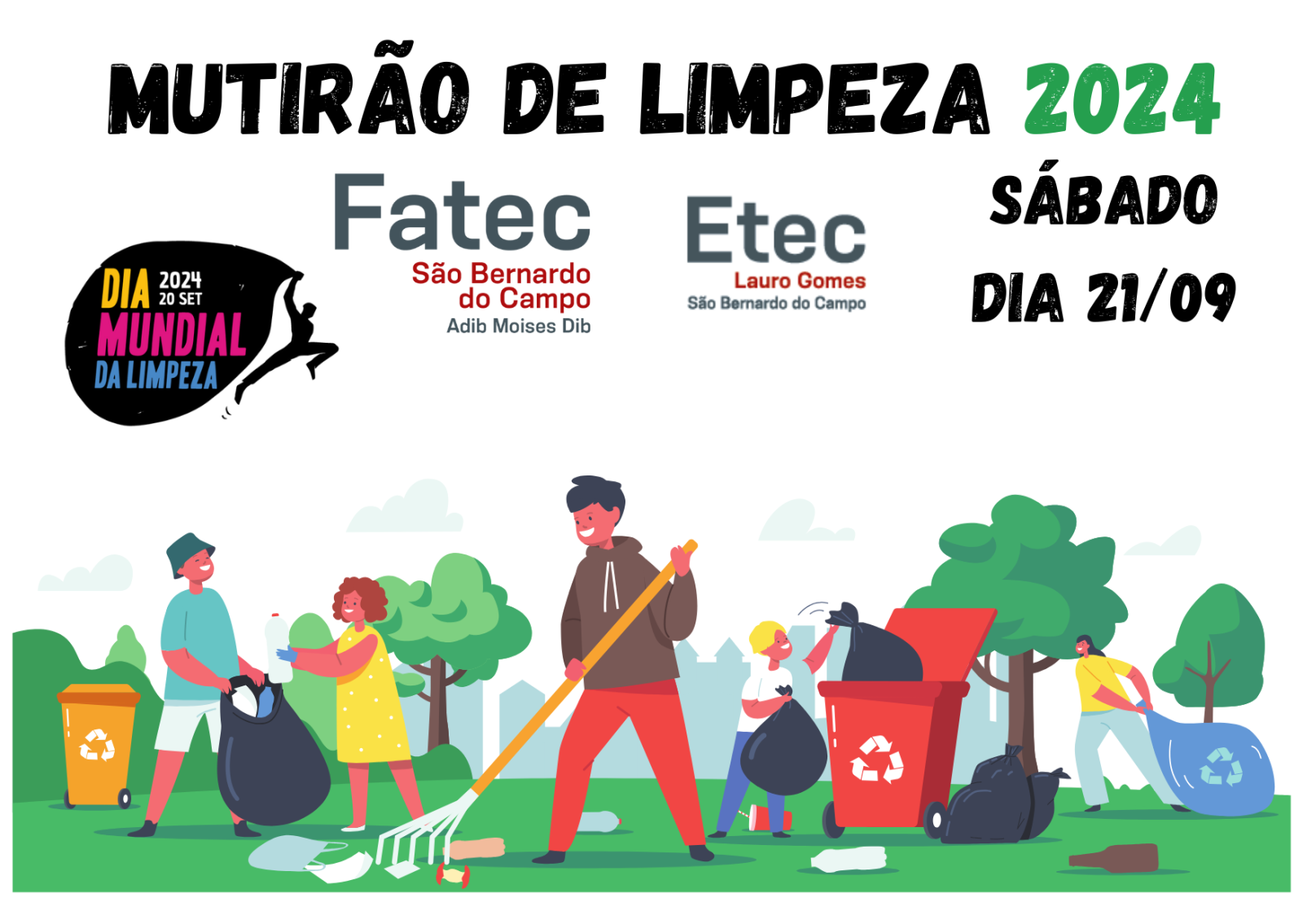 Mutirão de limpeza Fatec