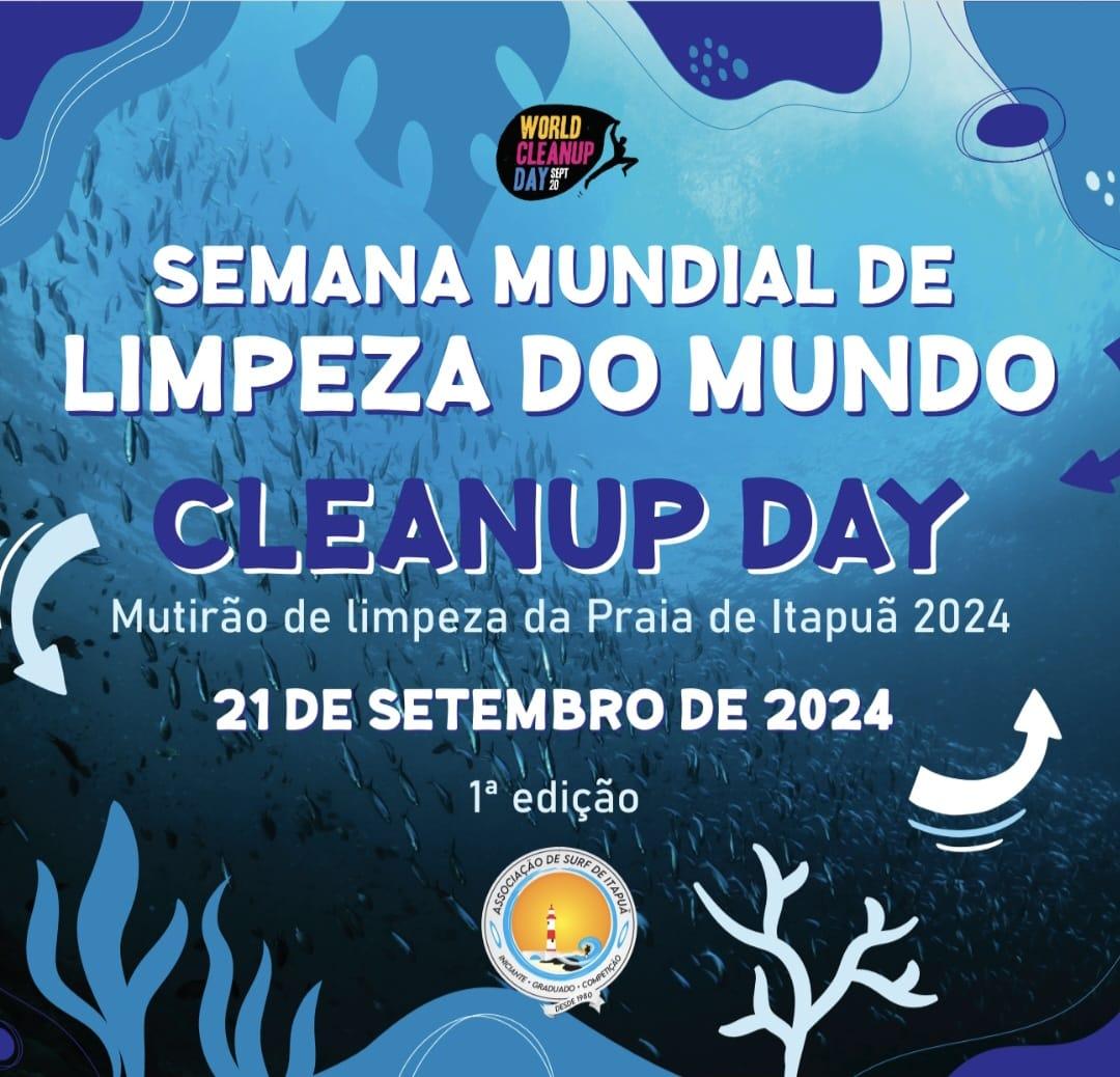 MUTIRÃO DE LIMPEZA na Praia de Itapuã - Cleanup Day 