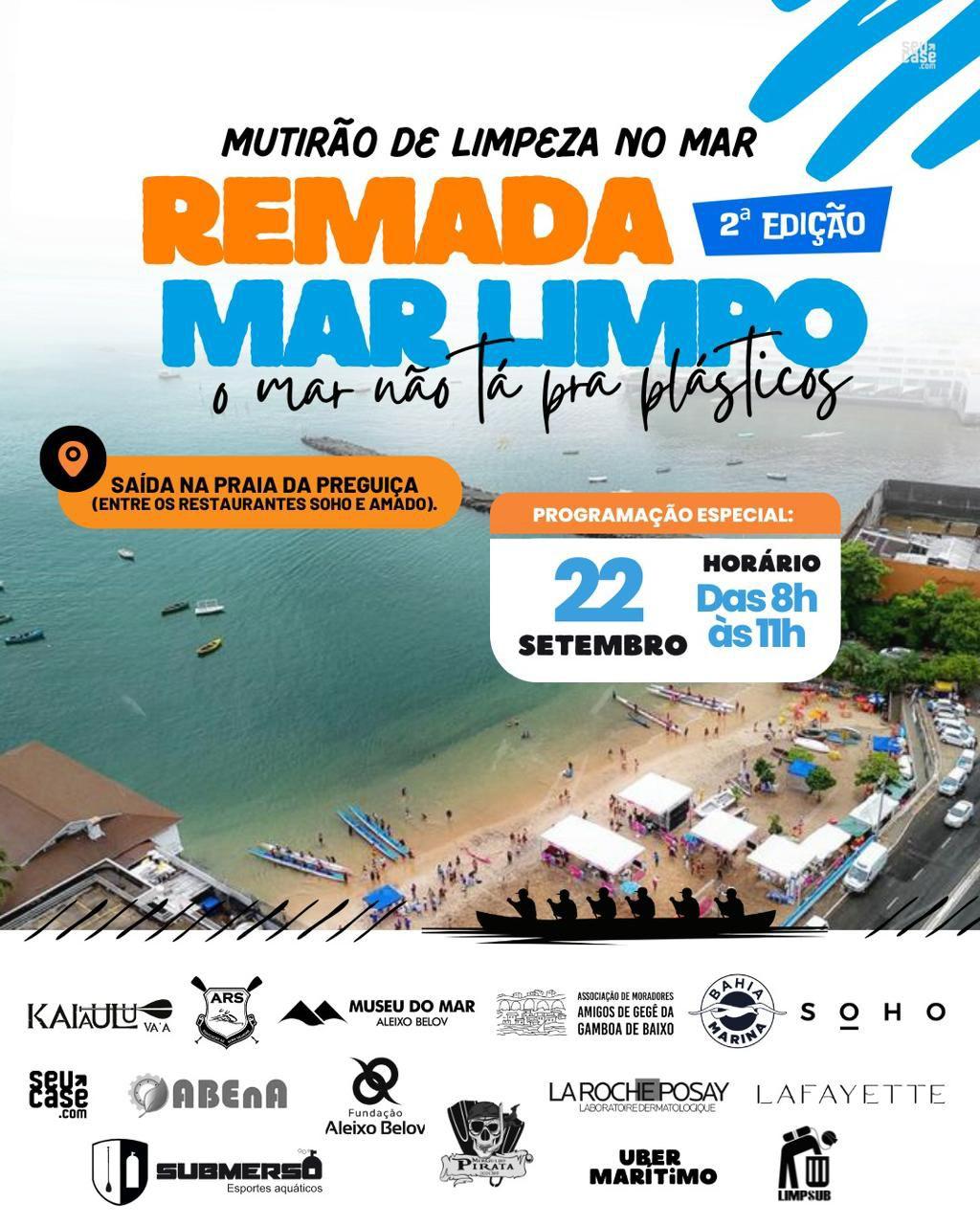 MUTIRÃO DE LIMPEZA NO MAR - REMADA MAR LIMPO - O MAR NÃO TÁ PRA PLÁSTICOS